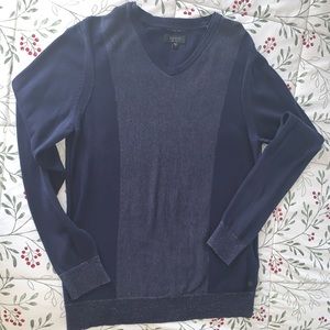 Mens Guess Sweater Navy- Large